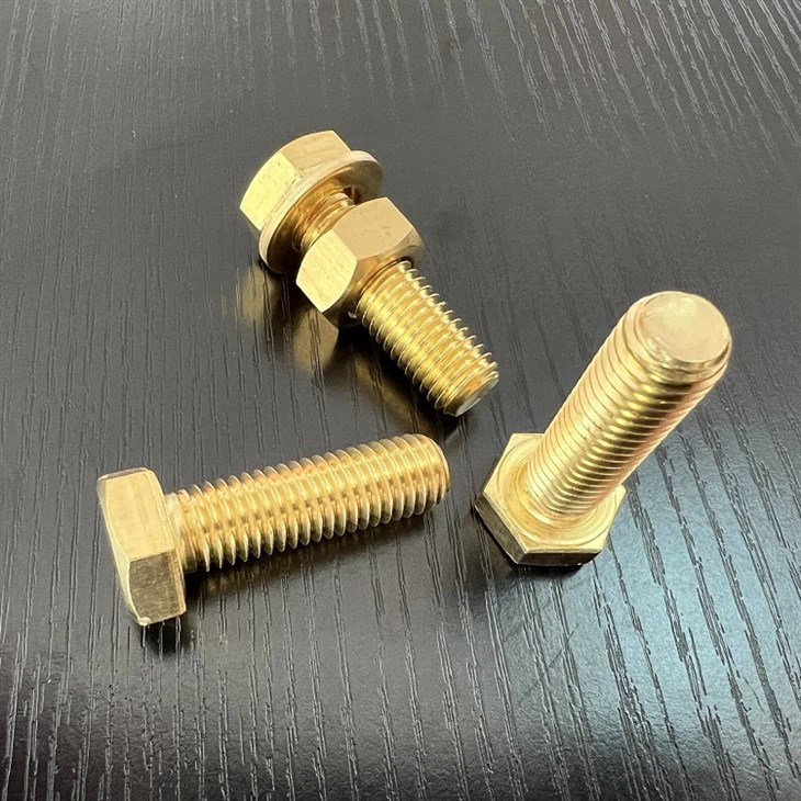 Big Size Hexagon Head Bolt Brass Hex Bolt